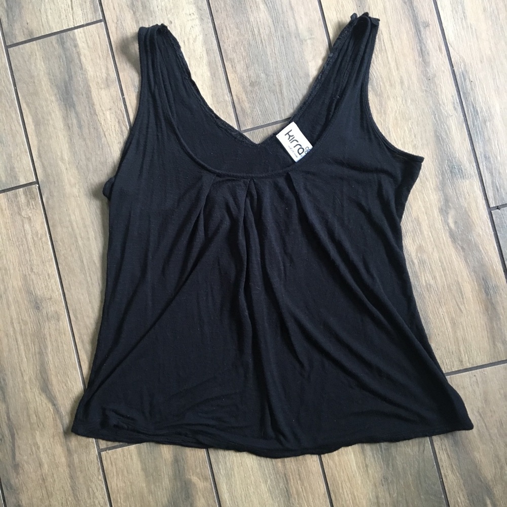 Black tank top
